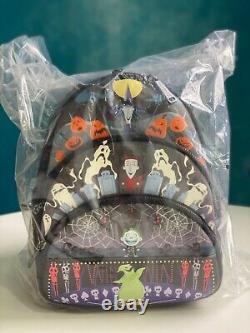 NWT? Loungefly DISNEY Nightmare Before Christmas? Triple pocket backpackRARE