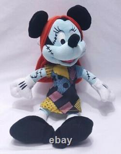 NWT Rare Disney Parks Minnie Mouse as Sally Nightmare Before Christmas Plush 11