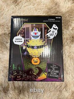 New 2022 Disney Nightmare Before Christmas Clown 6' Airblown Inflatable