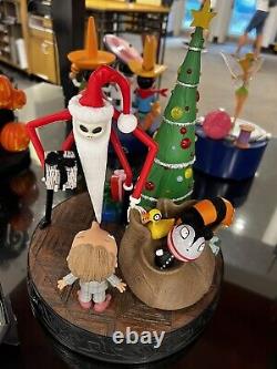 New Disney Santa Jack Skellington Nightmare Before Christmas Figurine Lights Up