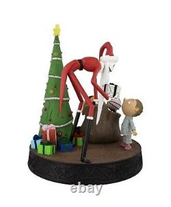 New Disney Santa Jack Skellington Nightmare Before Christmas Figurine Lights Up