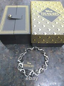 New! Disney Treasures The Nightmare Before Christmas Silver Diamond Bracelet