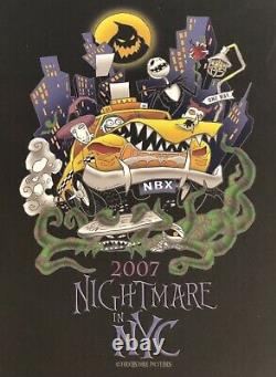 New NIGHTMARE BEFORE CHRISTMAS 2007 NYC Lithograph 16x20 Disney NBC NBX Rare