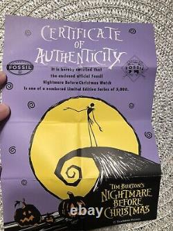 New in Box Nightmare Before Christmas Fossil Disney Watch Limited Watch 1998