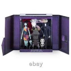 Nightmare Before Christmas 30th LE 3700 Collector 16 Doll Set Jack Sally Zero