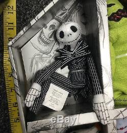 Nightmare Before Christmas 4 doll plush set Jack Skellington Sally Oogie Zero
