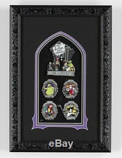 Nightmare Before Christmas Anniversary Framed Pin Set LE 6 D23 Expo 2019 Disney