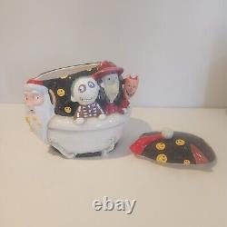 Nightmare Before Christmas Disney Cookie Jar Sandy Claws, Lock, Shock, & Barrel