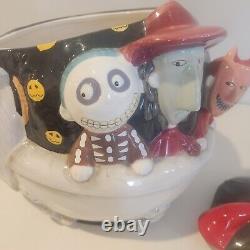 Nightmare Before Christmas Disney Cookie Jar Sandy Claws, Lock, Shock, & Barrel