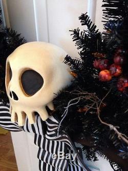 Nightmare Before Christmas Disney Haunted Mansion Holiday Skull Wreath