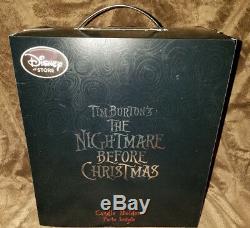 Nightmare Before Christmas Disney Store Exclusive Jack & Sally Candlesticks MIB