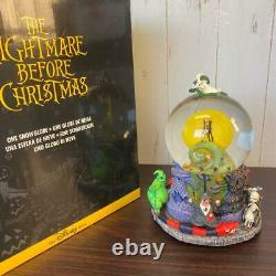 Nightmare Before Christmas Jack Skellington Snow Globe Disney Music Box