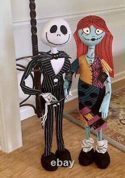 Nightmare Before Christmas Jack and Sally Door Greeters Disney 38 NWT Rare Size
