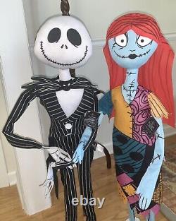 Nightmare Before Christmas Jack and Sally Door Greeters Disney 38 NWT Rare Size