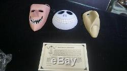 Nightmare Before Christmas Lock Shock Barrel Porcelain Masks Disney Brand New