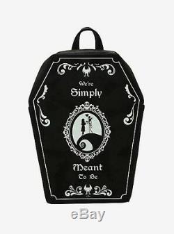 Nightmare Before Christmas Meant to Be Coffin Backpack Purse Matching Wristlet