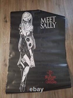 Nightmare Before Christmas Rare/collectible Bus Stop Poster Meet Sally