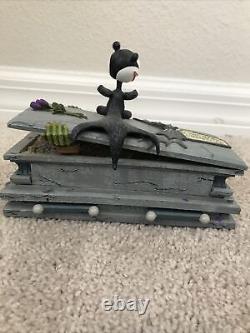 Nightmare Before Christmas Scary Teddy Bobble on Haunted Mansion Coffin LE 500