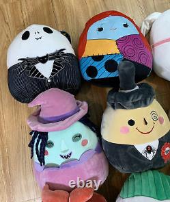 Nightmare Before Christmas Squishmallows Zero Jack Sally Complete Set Lot Of 9