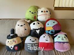 Nightmare Before Christmas Squishmallows Zero Jack Sally Oogie Boogie Lot Of 9