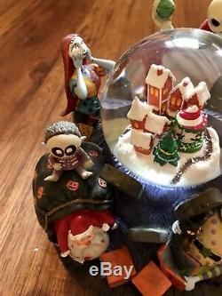 Nightmare Before Chritsmas Rare Large Disney Snowglobe Jack As Santa