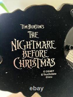 Nightmare Before Jack Rock Shock Barrel Santa Christmas Snow Globe Music Box