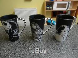 Nightmare before christmas NEW collector mugs set of 3