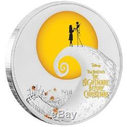 Niue 2 Dollar 2017 Disney Nightmare before Christmas 1 Oz Silber PP