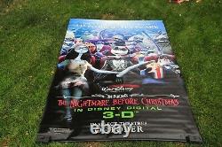 Original Walt Disney Nightmare Before Christmas 3d 9' X 6' Theatrical Poster