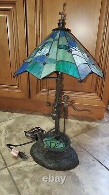 RARE Disney Nightmare Before Christmas Stained Glass Lamp LE2500 MINT Condition