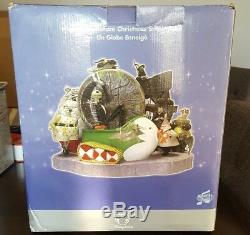 RARE Disney Store Nightmare Before Christmas Large Musical Snow Globe With Box22