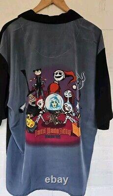 RARE Nightmare Before Christmas Disney Haunted Mansion 2003 Mens XL Shirt MINT