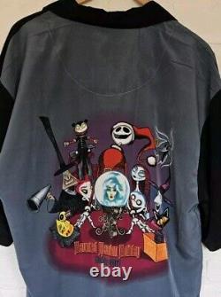 RARE Nightmare Before Christmas Disney Haunted Mansion 2003 Mens XL Shirt MINT