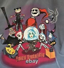 RARE Nightmare Before Christmas Disney Haunted Mansion 2003 Mens XL Shirt MINT