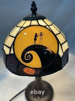 RARE The Nightmare Before Christmas Table Lamp Stained Glass STYLE