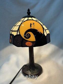 RARE The Nightmare Before Christmas Table Lamp Stained Glass STYLE