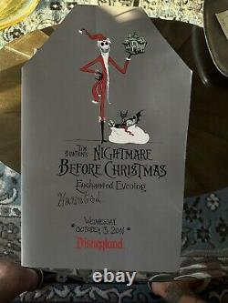 Rare! 2003 Disney \ Nightmare Before Christmas Event Five LE Prints. Embossed