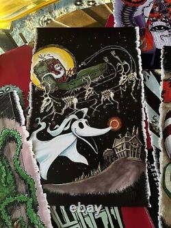 Rare! 2003 Disney \ Nightmare Before Christmas Event Five LE Prints. Embossed