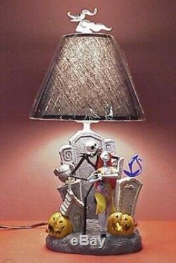 Rare Disney Nightmare Before Christmas Table Lamp Light Up Statue. Unused