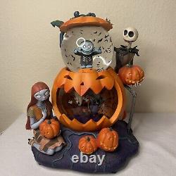 Rare Disney Store Nightmare Before Christmas Snowglobe Jack Sally 1993 Damage