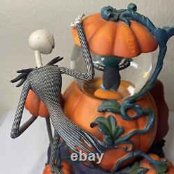 Rare Disney Store Nightmare Before Christmas Snowglobe Jack Sally 1993 Damage