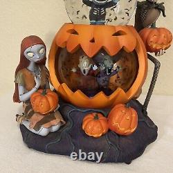 Rare Disney Store Nightmare Before Christmas Snowglobe Jack Sally 1993 Damage