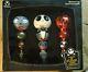Set Of 3 Disney Store Nightmare Before Christmas Tree Ornaments Glass Figures