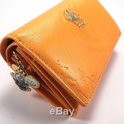 Samantha Thavasa Japan Disney Nightmare Before Christmas Orange Leather Wallet
