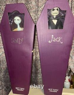 Set Of 2 Nightmare Before Christmas Coffins Jack Sally Disney New