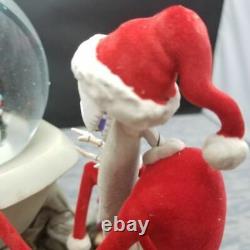 Super Rare Nightmare Before Christmas Santa Jack Lock Shock Barrel Snow Globe