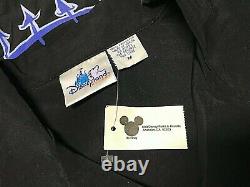 TIM BURTON'S Nightmare Before Christmas Men Sewn Snap Button S/S Shirt M Disney
