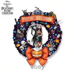 The Hamilton Collection Disney Nightmare Before Christmas Halloween Wreath 18