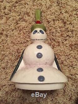 The Nightmare Before Christmas Jack Skellington Snowman Disney Cookie Jar