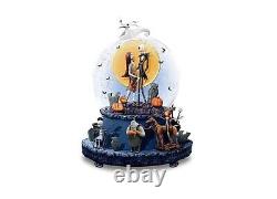 The Nightmare Before Christmas Musical Glitter Globe with Rotating Base